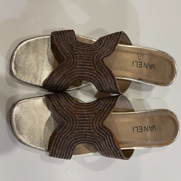 Bronze Color Sandals by VanEli - Picture 1 of 5